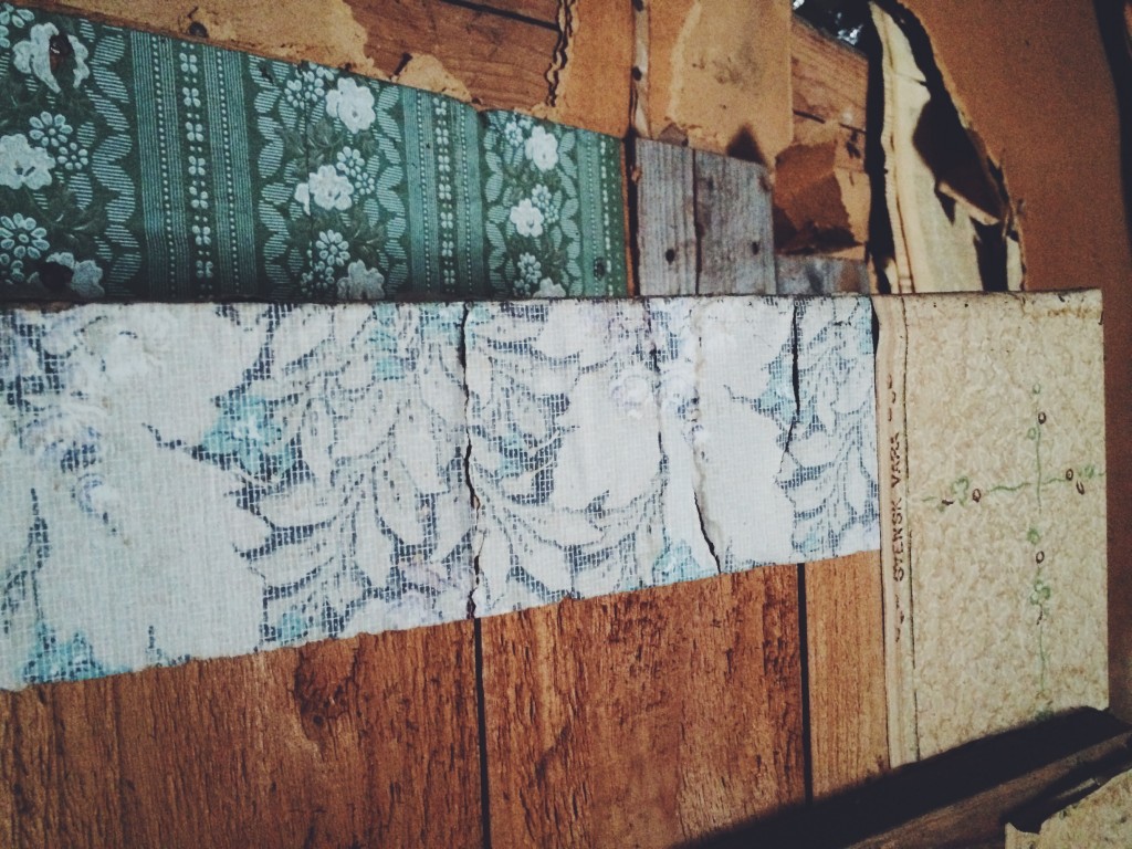 Tapet på Kvarnskogens torp i Ölmstad