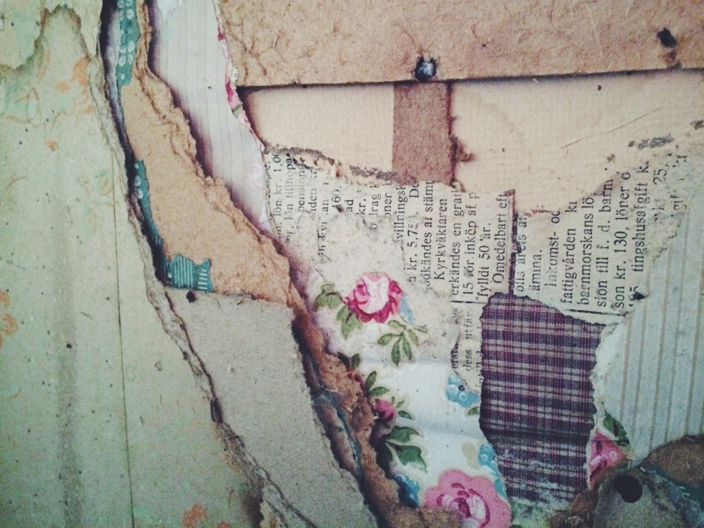 Tapet på Kvarnskogens torp i Ölmstad