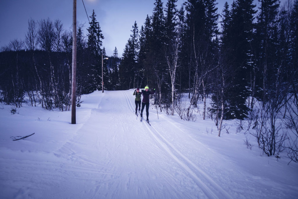 Längdskidor med Helena Enqvist