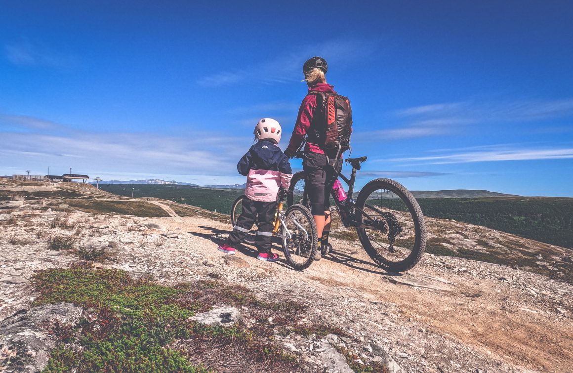 Fjällcykling i Tänndalen Elna Lovis